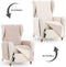 Hoes voor stoel Eysa SILVER Beige 100 x 110 x 55 cm Omkeerbaar