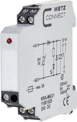 Metz Connect 11061525 Koppelelement 24 V/DC (max) 1x wisselcontact 1 stuk(s)