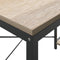 vidaXL - Computerbureau - 110x72x70 - cm - bewerkt - hout - zwart - en - eikenkleurig