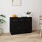vidaXL - Dressoir - 100x40x75 - cm - massief - grenenhout - zwart