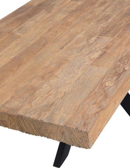 DTP Home Dining table Newton rectangular,77x220x100 cm, recycled teakwood