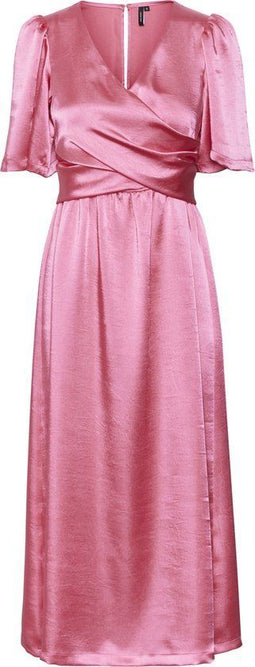 Vero Moda VMKAE D1 2/4 V-NECK 7/8 DRESS - Dames Jurk - Overslag V-Hals - Maat S