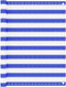 vidaXL - Balkonscherm - 120x300 - cm - HDPE - blauw - en - wit