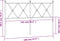 vidaXL - Hoofdbord - 140 - cm - metaal - zwart