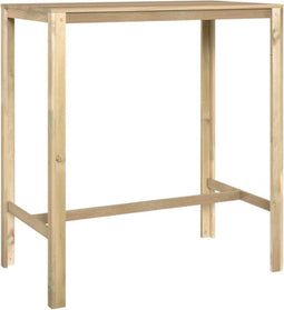 vidaXL - Bartafel - 110x60x110 - cm - geïmpregneerd - grenenhout