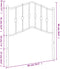 vidaXL - Hoofdbord - 80 - cm - metaal - zwart