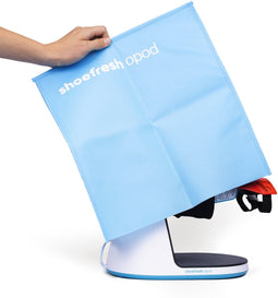 Shoefresh Opod - Schoenenzak voor open schoenen en scheenbeschermers - Ademend materiaal - Blauw
