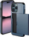 imoshion Hoesje Geschikt voor iPhone 14 Pro Hoesje - Ruimte voor 2 pasjes - imoshion Backcover met pasjeshouder - Donkerblauw