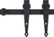 vidaXL - Ophangset - voor - minischuifdeur - 152 - cm - koolstofstaal - wit
