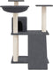 vidaXL - Kattenmeubel - met - sisal - krabpalen - 83 - cm - crèmekleurig