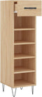 vidaXL - Schoenenkast - 30x35x105 - cm - bewerkt - hout - sonoma - eikenkleurig