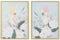 Schilderij DKD Home Decor 60 x 4 x 80 cm Blommor Tropisch (2 Stuks)