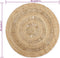 vidaXL - Vloerkleed - handgemaakt - 90 - cm - gevlochten - jute