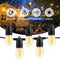 SHINE - LED Lichtsnoer buiten - 12 lampen - 8,5 meter - Zonne-energie - IP65 waterdicht - Afstandsbediening