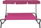 vidaXL - Loungebed - met - luifel - roze
