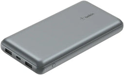 Belkin BoostCharge - Powerbank 20000 mAh - 3 apparaten tegelijk - Grijs