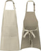 Keukenschort - Water- en vuilafstotend - Professioneel Kookschort - Beige