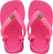 Havaianas Baby Brasil Logo II - Meisjes Slippers - Rubber voetbed - Roze (maat 21)
