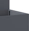 vidaXL - Tuinbak - 100x100x48 - cm - Anthraciet - Staal