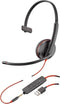 Poly Blackwire 3215 - Mono USB-A - Noise-canceling microfoon - Zwart