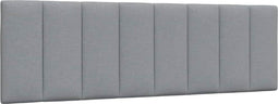 vidaXL - Hoofdbordkussen - 160 - cm - stof - lichtgrijs