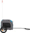 vidaXL - Hondenfietstrailer - oxford - stof - en - ijzer - blauw - en - grijs
