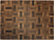 End-Grain Cutting Board - The Maze - Oak & Walnut - 40 x 30 cm
