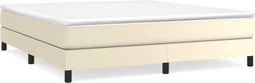 vidaXL - Bedframe - kunstleer - crèmekleurig - 180x200 - cm