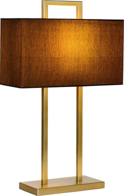 Atmooz - Tafellamp Matera - E27 - Slaapkamer / Woonkamer - Industrieel - Kleur : Goud Bronss - Hoogte 39cm - Metaal