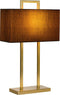 Atmooz - Tafellamp Matera - E27 - Slaapkamer / Woonkamer - Industrieel - Kleur : Goud Bronss - Hoogte 39cm - Metaal