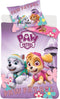 PAW Patrol Dekbedovertrek, Sky & Everest - 140 x 200 cm / 63 x 63 cm - Polyester