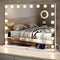 Mirlux Hollywood Spiegel 80x60cm - LED Verlichting - USB & USB-C - Wit