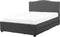 MONTPELLIER - Bed opbergruimte LED - Grijs - 160 x 200 cm - Polyester