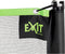 EXIT verstelbaar sportnet - 243x500 cm - 3 hoogtes - zwart