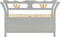 vidaXL - Bankje - 107x45x75,5 - cm - massief - vurenhout - grijs