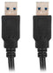Lanberg CA-USBA-30CU-0018-BK - USB A Kabel - 180cm - Zwart