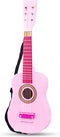 Woet® Houten Speelgoedgitaar - Inclusief Draagriem en Muziekboekje - Roze (1 stuk)