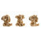 Decoratieve figuren Home ESPRIT Gouden Olifant 13 x 12 x 14 cm (3 Stuks)