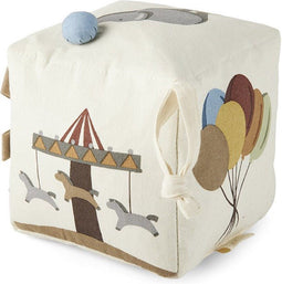 Jasmin stof kubus-Creme - Circus