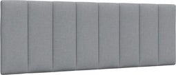 vidaXL - Hoofdbordkussen - 120 - cm - stof - lichtgrijs