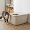 Savic Hop In Giant - Kattenbak Giant - Instap Boven - Mokka/Wit - 74 x 49,7 x 43 cm