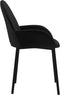 vidaXL - Eetkamerstoelen - 2 - st - fluweel - zwart