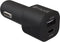 Muvit MCDCC0010 - Autolader - PD USB-C 20W - QC 3.0 USB-A 18W - Zwart