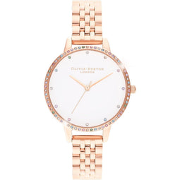 Olivia Burton Dames horloge analoog quartz One Size Roségoud 32012714