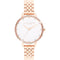 Olivia Burton Dames horloge analoog quartz One Size Roségoud 32012714