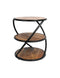 HSM Collection Salontafel Tower - ø43 cm - mangohout/ijzer