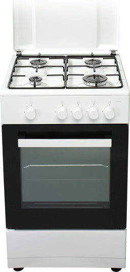 Everglades EVCK039 - Gasfornuis met Gasoven - 54 Liter - Wit - 50CM - 5 Jaar Garantie