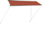 vidaXL - Luifel - uittrekbaar - 350x150 - cm - oranje - en - bruin
