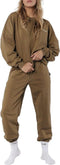 Colourful Rebel Uni Loose Fit Sweat Jogger - Regular lengte - Zilveren CR branding - Light Army (M)