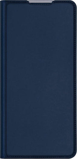 Dux Ducis Hoesje Met Pasjeshouder Geschikt voor Motorola Moto G Pro - Dux Ducis Slim Softcase Bookcase - Donkerblauw